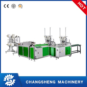Automatic plane face mask machine production line